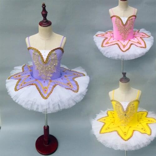 New Professional Ballet Tutus Child Platter Swan Lake Ballet Costumes Pancake tutu Ballerina Dress for Girls