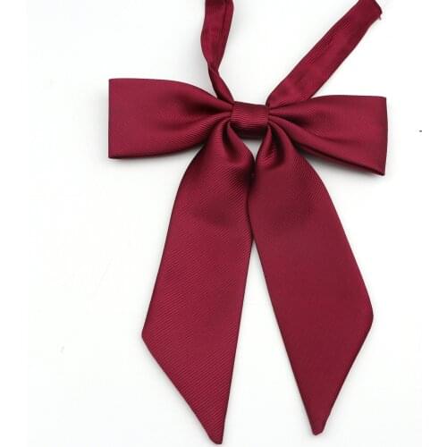 Polyester Students Bowtie Wedding Gentlemen Business Bow Tie Girls Butterfly Solid Color Neckties Women Skinny Lengthened