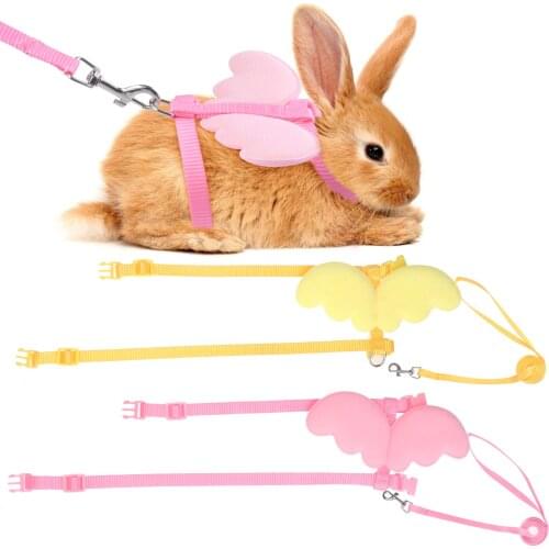 Cute Pet Walking Leash Angel Wing Traction Rope Pet Dog Adjustable Harness Chest Escape Proof Accessories
