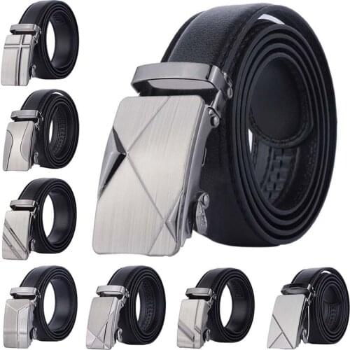 Fashion Brand Belt Male Designer Automatic Buckle Cowhide Leather Men Belt Luxury Belts For Men