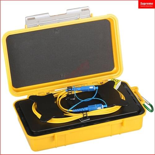 SC/UPC - SC/UPC OTDR Blind Zone Eliminator Fiber Rings Optic OTDR Launch Cable Box 500M 1Km 2Km SM 1310/1550nm SC UPC testor