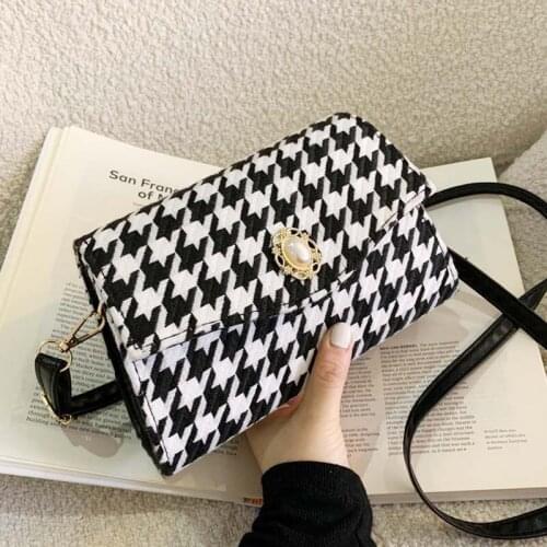 2020 New Lattice Mini Handbag Ladies Fashion Small Flap Bag simple style Shoulder Bags Retro Casual Messenger Bag Wallet Female