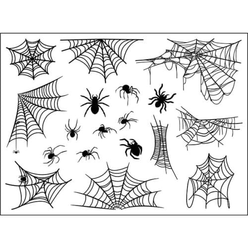 Waterproof Temporary Tattoo Sticker Small Animal Spider Net Element Face Art Pattern Design Flash Tatoo Fake Tatto for Men Women