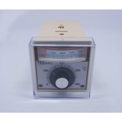 TED2001 K or E Thermocouple 0-300C 0-400C Dial Setting Thermoregulator Temperature Controller 220V 380V AC 50Hz TED-2001 oven