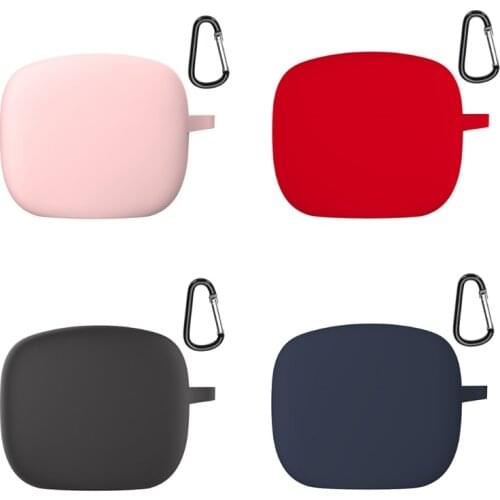 Shockproof Waterproof Silicone Protect Skin Case Cover Compatible with JBL-Tune 215TWS Wireless Earbuds with Keychain X6HB