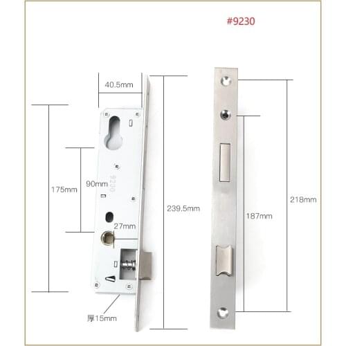 Narrow Sliding Door Lock ,Anti-theft Door Lock Body door lock lock for gates 9230 9220 9235