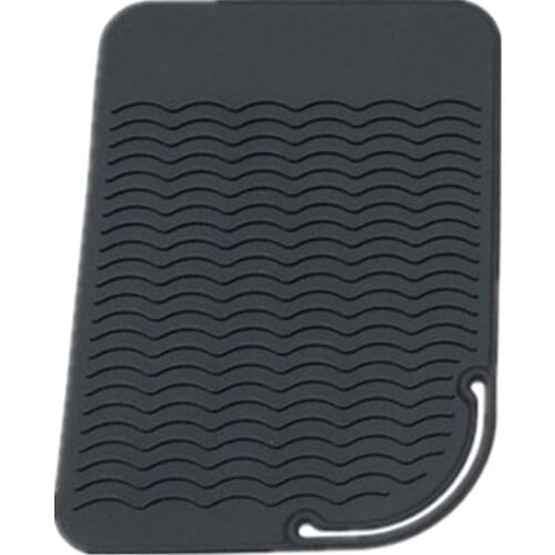 Hair Straightener Hair Curler Anti-Scald Heat Insulation Silicone Heat-Resistant Pad Straightener Hair Styling Tool