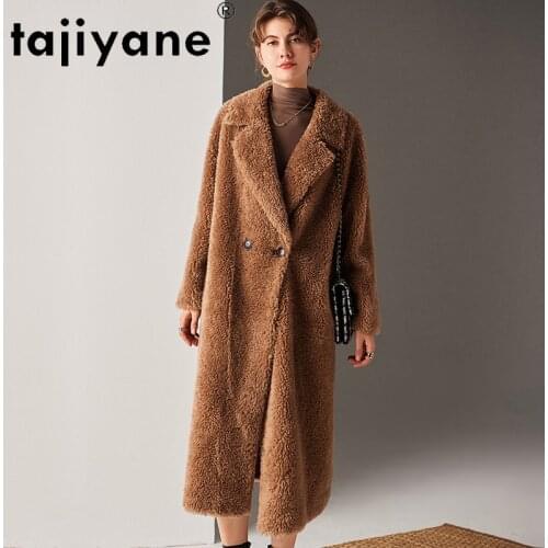 Tajiyane Women Coats and Jackets Winter Woman 100% Wool Jacket Womens Real Fur Coat High Quality Clothes Mujer Parkas TN1236