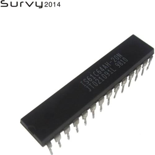 1/5PCS IS61C64AH-20N 61C64AH-20N 28PINS NEW ORIG TUBES INTEGRATED CIRCUIT diy electronics