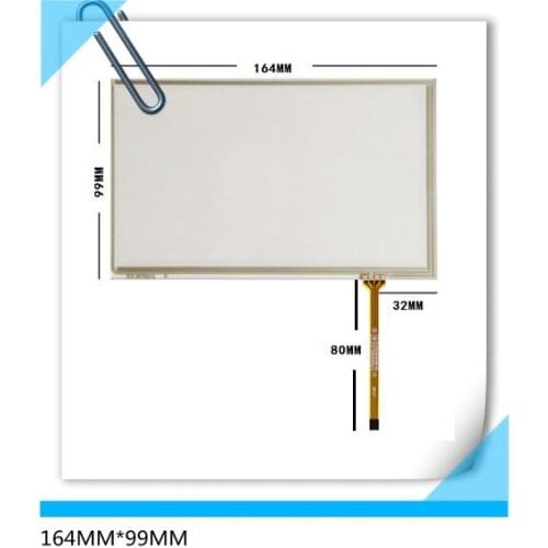 164MM*99MM new 7 inch resistive on-board DVD navigation GPS touch screen 164*99 free shipping