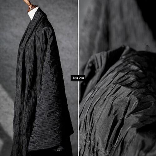 50*150cm Creases Texture Clothing Fabric Small toothpick Jacquard Pleated Cloth Coat Dress Design Fabric DIY