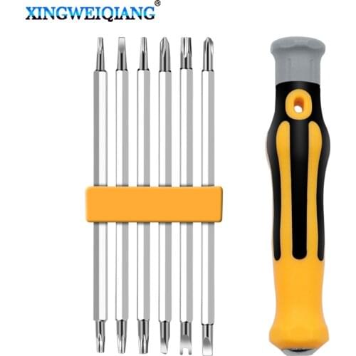 6hl1 Set Security Tamper Proof Magnetic Screwdriver Drill Bit Hex Torx Screwdriver Bits Flat Head Hand Tools