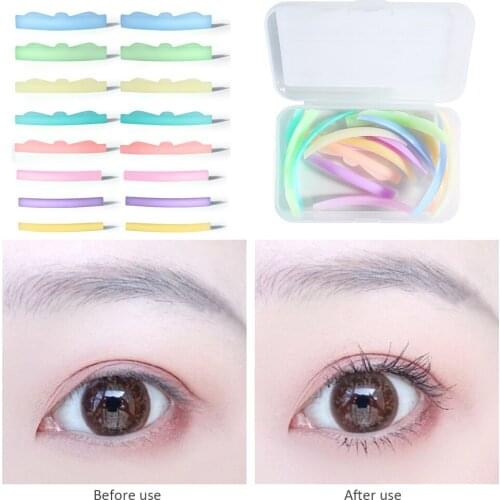 8 Pairs Silicone Eyelashes Perm Pad Colorful Lash Lifting Curler Eyelashes Perm Pad for Makeup Applicator Tools