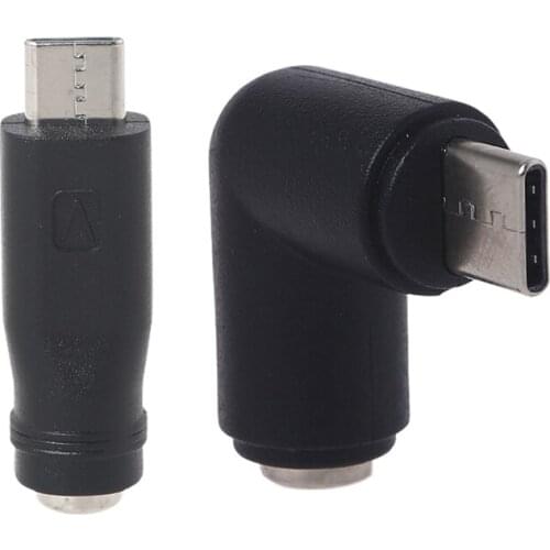Type C USB C Male to DC 5.5x2.1mm DC Female Connector Charge Barrel Jack Power Adapter for Mobile Phone