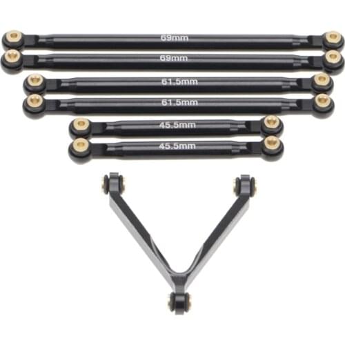 Aluminum Suspension Links Set for LWB (133.7mm) AXIAL SCX24 AXI90081 AXI00004 Upgrades 1/24 RC Crawler Car