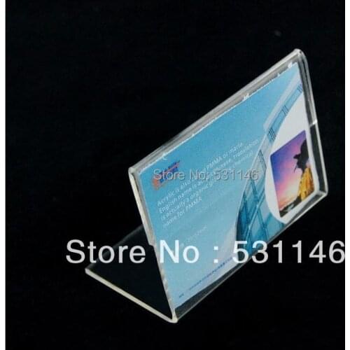 Free shipping Clear Namecard PriceTag Advertisement Display Stand Holder,Fashion Jewelry Display(8*5cm)