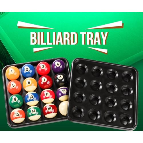 Billiard Ball Tray Holds 16 Ball Indoor Game Carrying Full Set Pool Snooker Portable Professional Serving Billiard Accessories