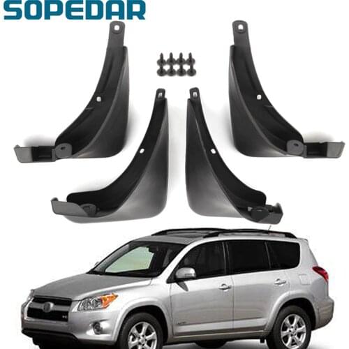 SOPEDAR Car Mud Flaps For Toyota RAV4 2009 2010 2011 2012 2013 Splash Guards Fender Mudguard Auto styline Front Rear Mudflaps