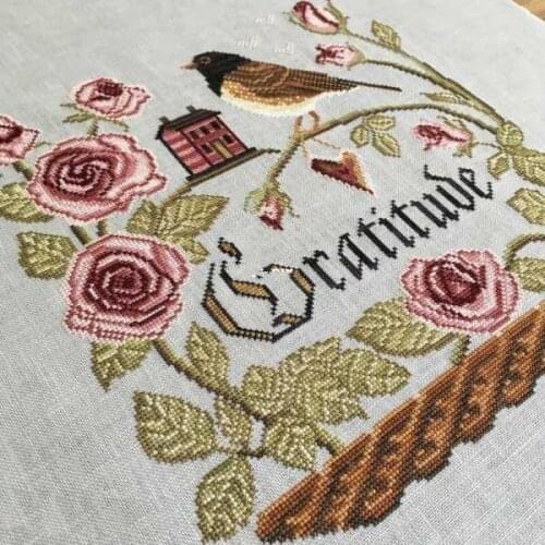Country Garden Cottage 39-39 Cross stitch Handmade 14CT Counted Canvas DIY,Cross-stitch kits,Embroidery -Golden Autumn 42-51