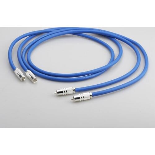 Free shipping CARDAS Clear Light RCA Interconnect Audio Cable With Cardas Silver Plated RCA Male Plug HIFI Audio RCA Cable