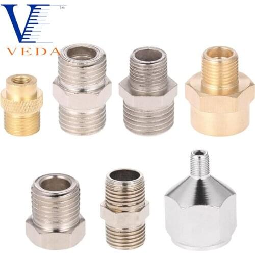 7pcs Airbrush Adaptor Kit Fitting Connector Set for Compressor & Airbrush Hose Professional Pneumatic Tools Accessories
