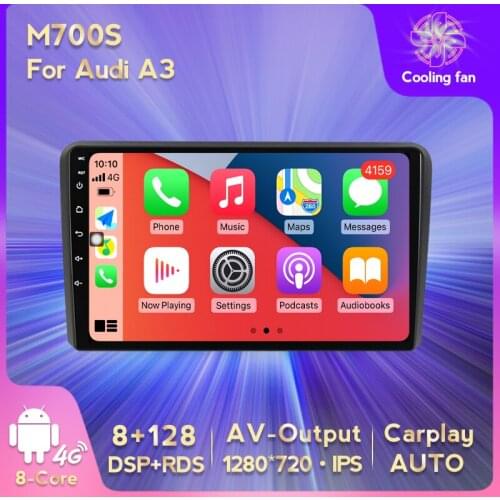 MEKEDE AHD 1280X720 Car GPS Multimedia player For Audi A3 8P 2003-2012 S3 2006-2012 RS3 Sportback 2011 support 4G SIM Card AUTO