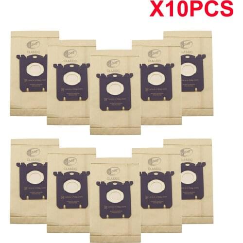 10 Pcs/Lot Dust Bag for Electrolux E201B for Philips FC8021 Dust S-Bag GR201 AEG Bags S-bag FC9000 FC9049 HR8500 HR8350 FC9150