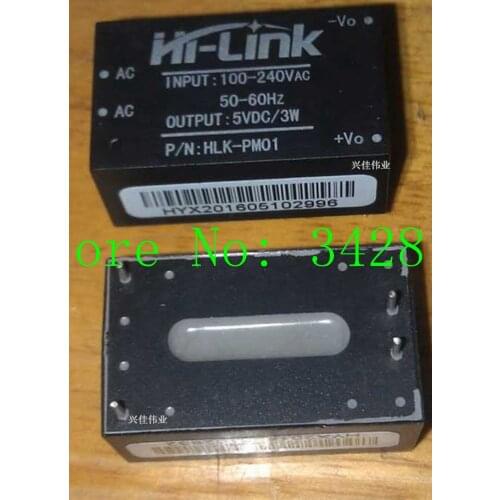 HLK-PM01 AC-DC 220V to 5V mini power supply module,intelligent household switch power supply module