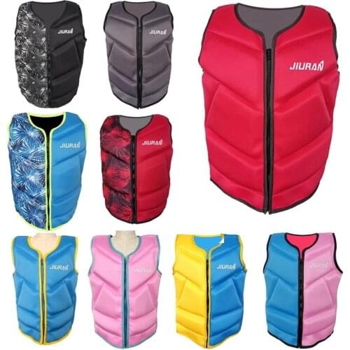 Fashion Snorkeling life jacket Polybutadiene rubber children adult life vest swimwear Swimming Boating Skiing Driving Ski Vests