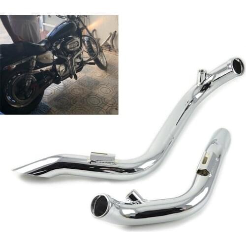 Motorcycle 1.75" Drag Pipes Exhaust For Harley Touring Road King Electra Gilde 1984-2016 Sportster 883 1200 XL 1986-2013 Softail