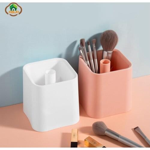 MSJO Organizer Storage Box Plastic 4 Grids Box for Bathroom/Kitchen/Desktop Organization Container Pencil/Tableware Storage Box