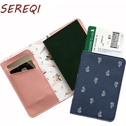Brand passport cover lovely small new animal plant travel ID holder passport Wallet clip short passport Purse sets holder Cover