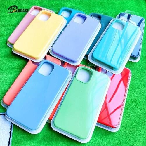 Original Official Liquid Silicone Case For iPhone 12 11 Pro X XS MAX XR 7 8 6S 6 Plus Case For iPhone 11 12 Pro Max SE 2020 Case