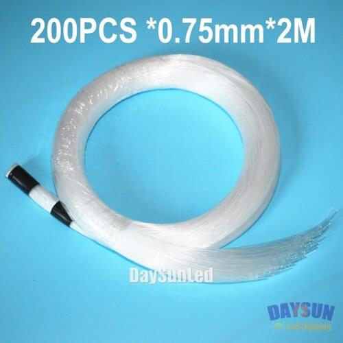 PMMA Optical Fiber for All Kind of Led Light Engine 200pcs * Dia 0.75mm * Each Piece 2m