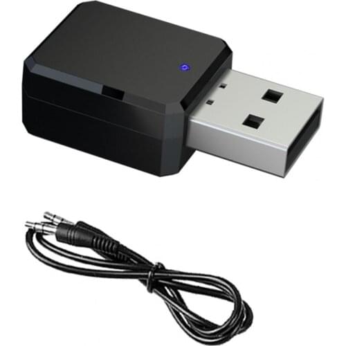 Professional Portable KN318 Hands-free Car Bluetooth Audio Receiver Dual Output AUX USB Stereo Adapter Car Accessories Supplies