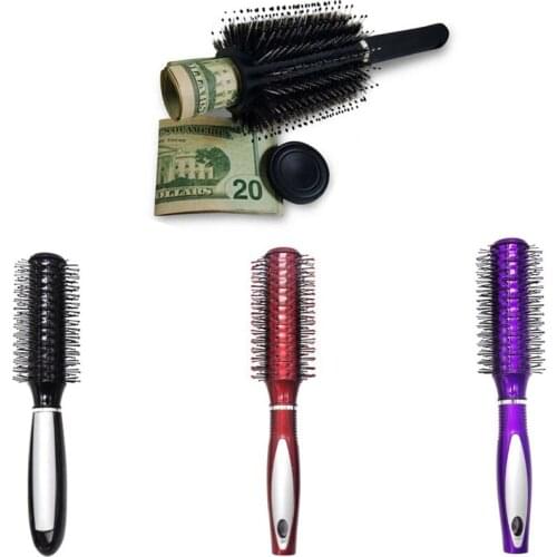 Hair Comb Secret Stash Hollow Box Hidden Secret Hair Brush Key Safe Box Hidden Diversion Secret Hiding Diamond Jewelry Storage