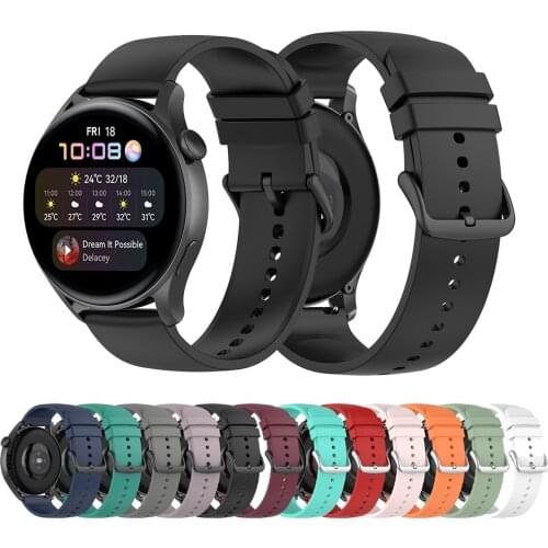 22mm Silicone Strap Watchband For Huawei Watch 3 Pro Silicone Wristband Quick Releas Bracelet For Huawei Watch 3 Pro Bracelet