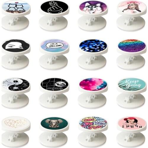 Luxury Love Heart Stars Foldable Cell Phone Ring Stand Holder For Smartphones and Tablets Mobile Phone Universal Finger Ring