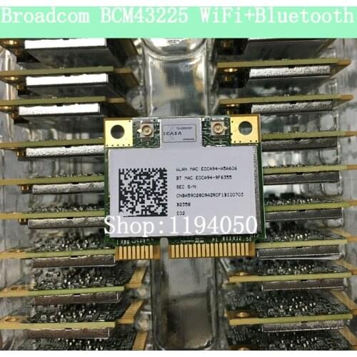 Broadcom BCM43225HMB half size mini PCI-E Wlan Karte 300mbps + Bluetooth 3.0 WIFI CARD LAN