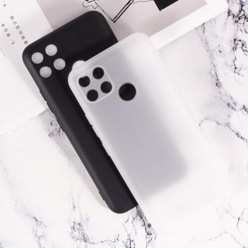 For OPPO Realme C25 C12 7i Global RMX3193 RMX2189 6.5" Silicone Smartphone Phone Protective Back Shell Soft TPU Case