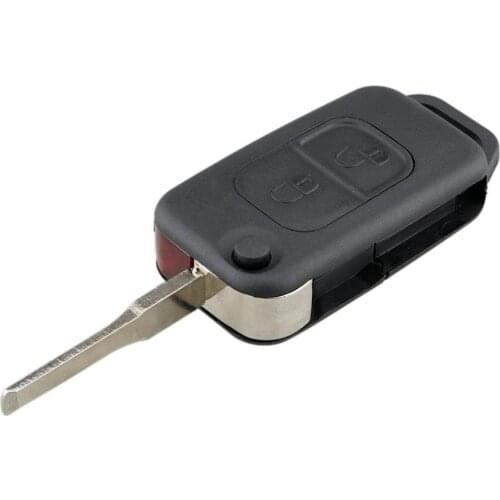 Flip Folding car Shell Remote Key Fob Case 2 Button For Mercedes For Benz SLK E113 A C E S W168 W202 W203