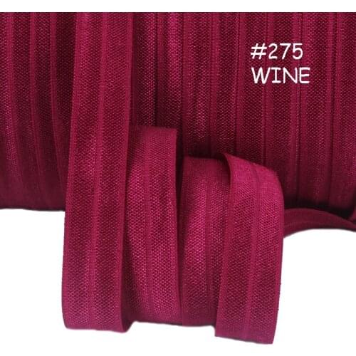 Fold over elastic in #275, more than 100 colors in stock, free shipping fold over elastic