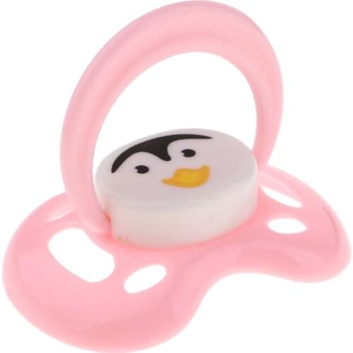 High Quality ABS Pacifier & Magnet Set Baby Doll Supplies For Reborn Doll Real Life Accessory Pink #2