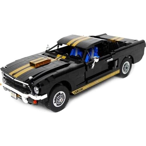 High-Tech Series Muscle Car Sports Car Pull Back Racing Car Moc Modular 3D Model Building Blocks Supercar Bricks Toys For Kids