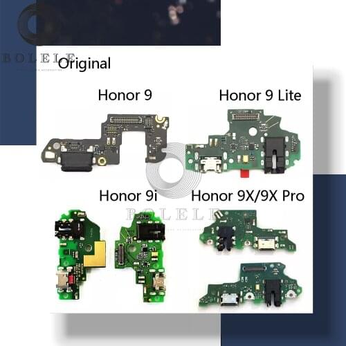 For Huawei Honor 9 Lite 9i 9X / Pro USB Charger Port Dock Plug Charge Board Connector Charging Flex Cable Microphone Replacement