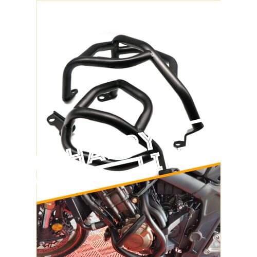 Motorcycle Engine Guard Crash Bar Frame Protector Bumper Fall Protection For Honda CB650R CB 650R 2019 2020 Motor Parts Black