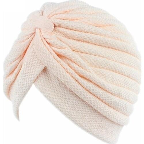 Women Hair Bonnet For Sleeping Muslim Headscarf Cap Loss Hair Cover Thread Thickened Elastic Cloth Indian Newly
