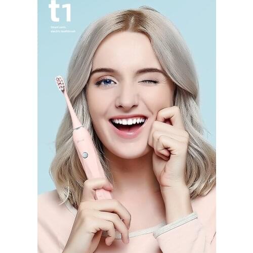 JIMOK T1 Acoustic Toothbrush Waterproof Electric Teeth Rechargeable Soft Bristle Toothbrush Automatic Whitening Teeth