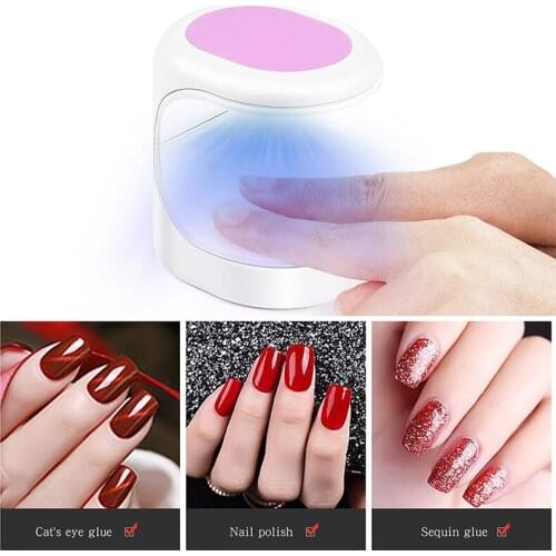 16W Mini Nail Dryer UV led Lamp Nail Gel Manicure Machine Finger USB Connector easy-to-carry-egg-shaped UV nail lamp