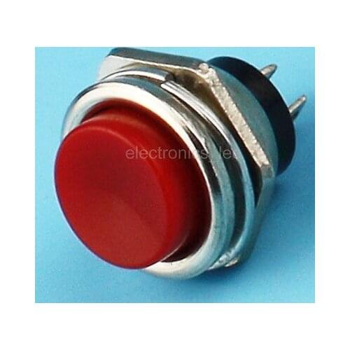 20pcs DS-212 16mm 3A 125V Switch Push Round Button No Lock Reset Red yellow green